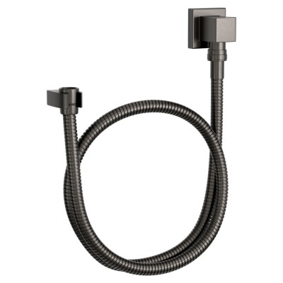 Kit flexivel quadrado com suporte ducha manual 1,70m antracite 4604.GF.170.MT