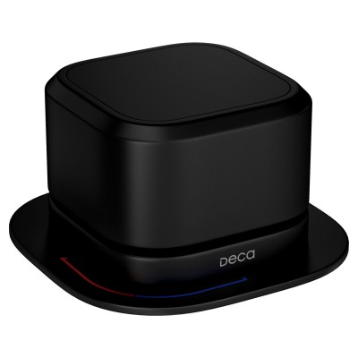 Acionamento monocomando mesa quadrada deca you black matte 4990.BL105.MT