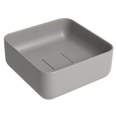 Cuba quadrada apoio 30 cm cinza antracite L.11030.85