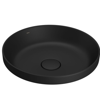 Cuba sobrepor redonda 40cm ébano fosco L.22040.94