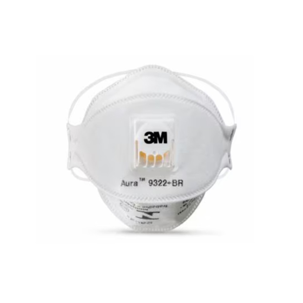 Máscara de Proteção Respiratória Dobrável Azul com Válvula 9322+BR PFF-2(S) - 3m