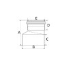 Redução Excêntrica 150x100mm Silentium - Amanco - vista 2