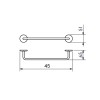 Toalheiro 45cm Round Preto Brilhante 07.RD03.PB - Metalworks By Crismoe - vista 3