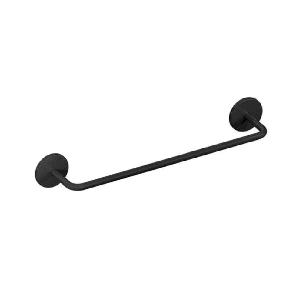 Toalheiro 45Cm Round Preto Fosco Metalworks 07.RD03.PF - Metalworks By Crismoe