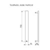 Toalheiro Térmico Jade Vertical Fio Oculto Inox Polido Bivolt 19.TJ16.IP - Metalworks By Crismoe - vista 3