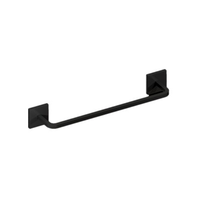 Toalheiro Quada 20 cm Preto Fosco Metalworks By Crismoe 07.QD01.PF
