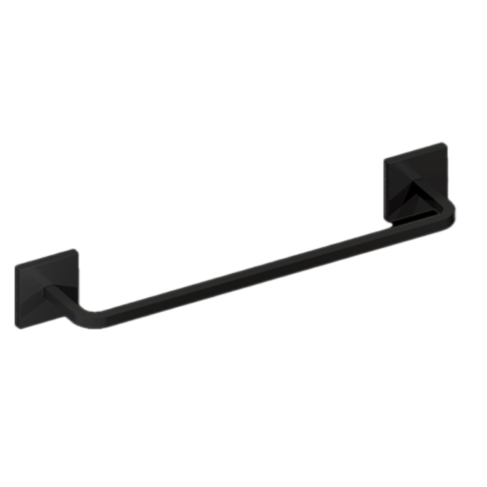 Toalheiro Quada 60 cm Preto Fosco 07.QD04.PF - Metalworks By Crismoe
