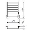 Toalheiro Térmico Fio Oculto Grande Quada Digital Premium Inox Polido 19.TQ18.IP - Metalworks By Crismoe - vista 2