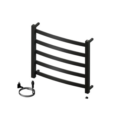 Toalheiro Termico Fio Aparente Pequeno Sapphire Premium Preto Fosco 19.TS01.PF