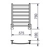Toalheiro Termico Fio Oculto Grande Sapphire Bivolt Premium Branco Brilhante 19.TS04.BB - Metalworks By Crismoe - vista 2