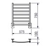 Toalheiro Térmico Fio Oculto Grande Sapphire Bivolt Premium Ouro Polido 19.TS04.OP - Metalworks By Crismoe - vista 2