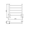 Toalheiro Termico Fio Oculto Pequeno Ruby Premium Cortem 19.TY02.CT - Metalworks By Crismoe - vista 2