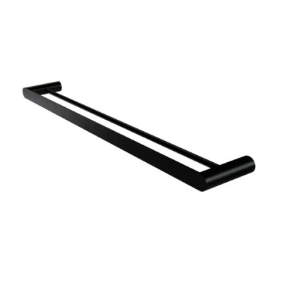 Toalheiro Duplo 60cm Vetra Preto Fosco 09.VT02.PF - Metalworks By Crismoe