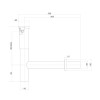 Sifão para Lavatorio Slim 1x1 1/2 Corten Matte 1684.CT.100.112.MT - Deca - vista 2
