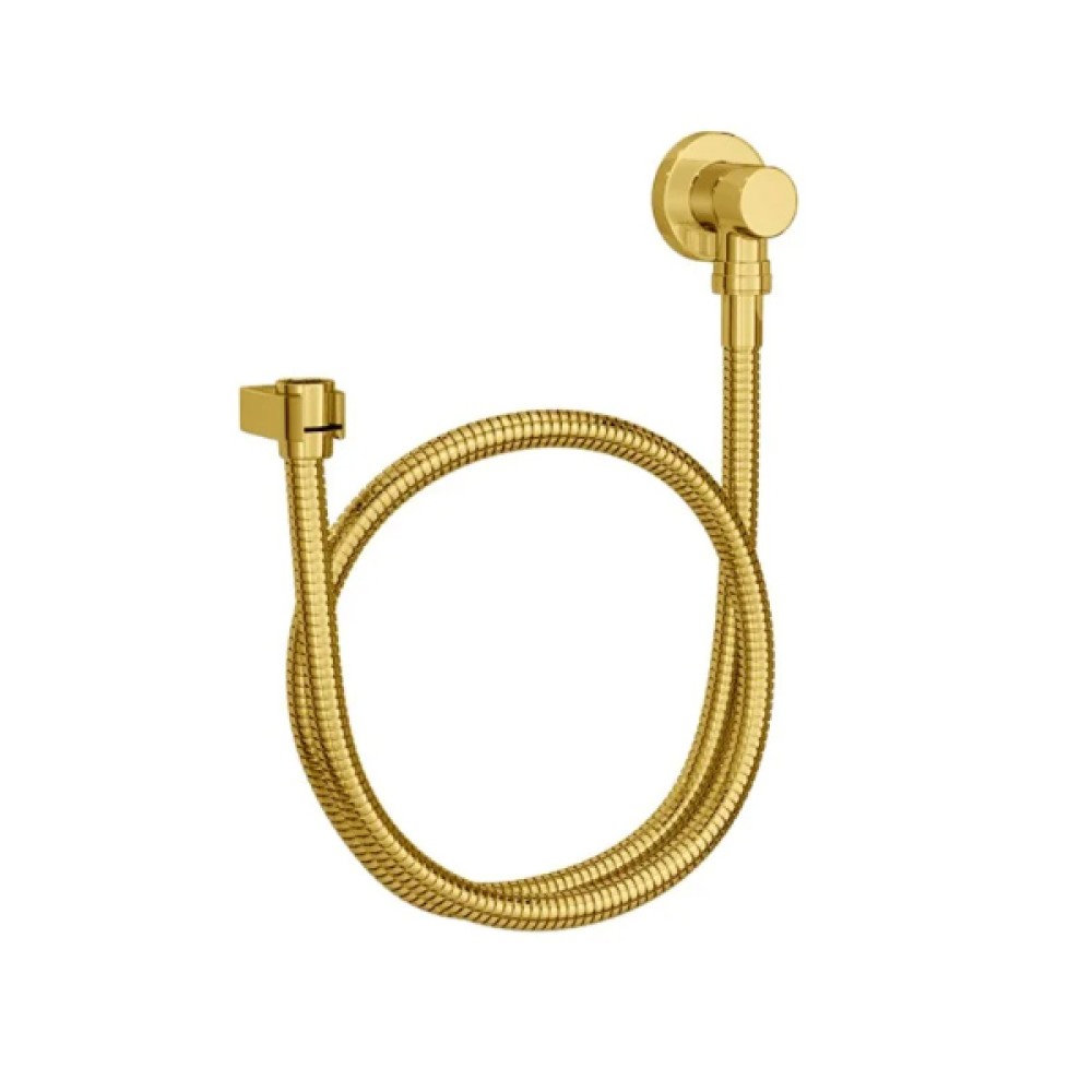 Kit Flexivel Redondo Com Suporte Para Ducha Manual Gold 4605.GL.170 - Deca