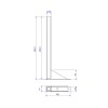 Suporte para Caixa Embutida Dry Wall de Piso 1100.SP.134.01 - Deca - vista 2