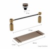 Kit com Grelha, Válvula e Conector Corten Matte 2013.CT.MT - Deca - vista 2