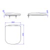 Assento Plastico Ebano Slow Close Axis AP.215.95 - Deca - vista 4