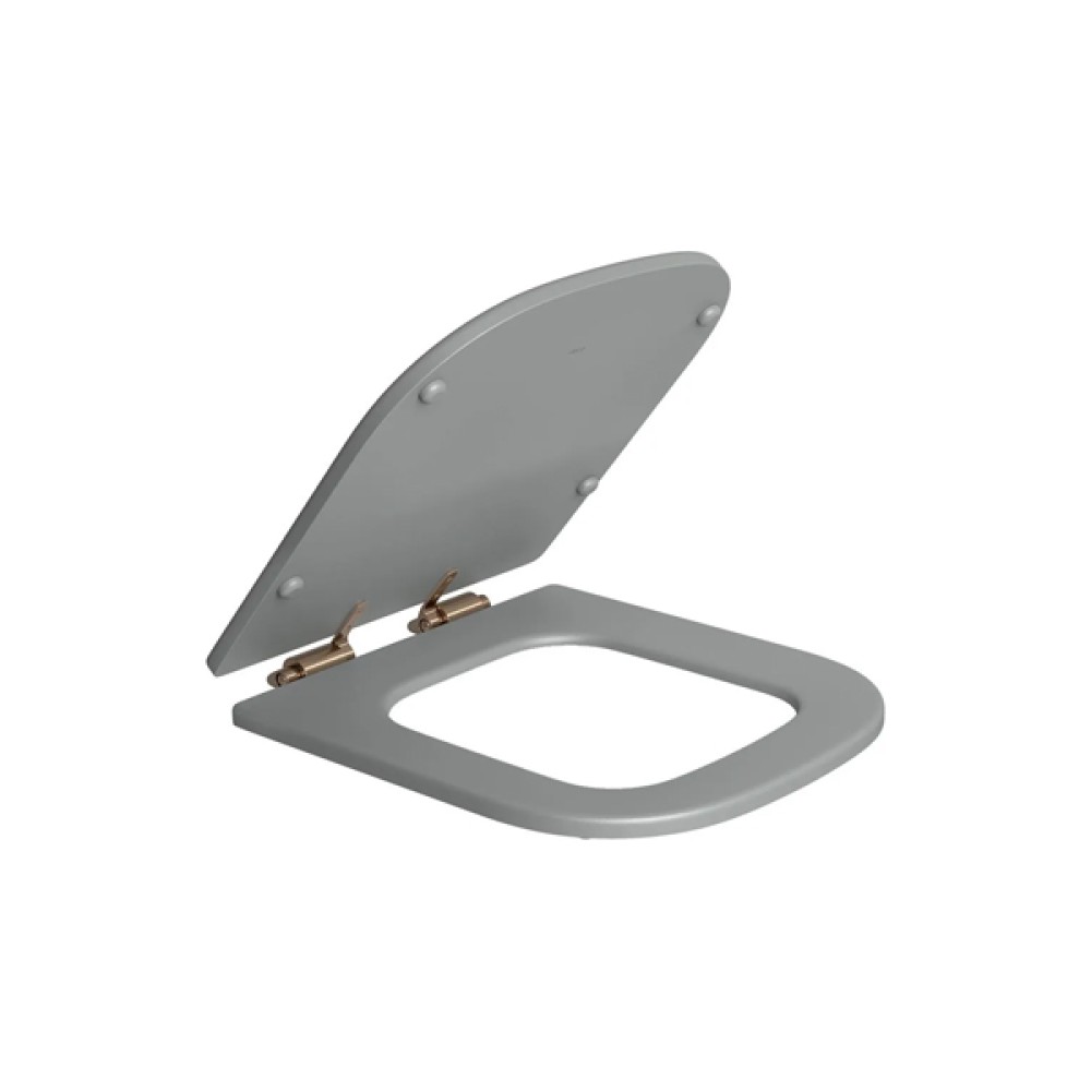 Assento Poliéster Axis Slow Close Cinza Corten Matte AP.217.CT.MT.86 - Deca