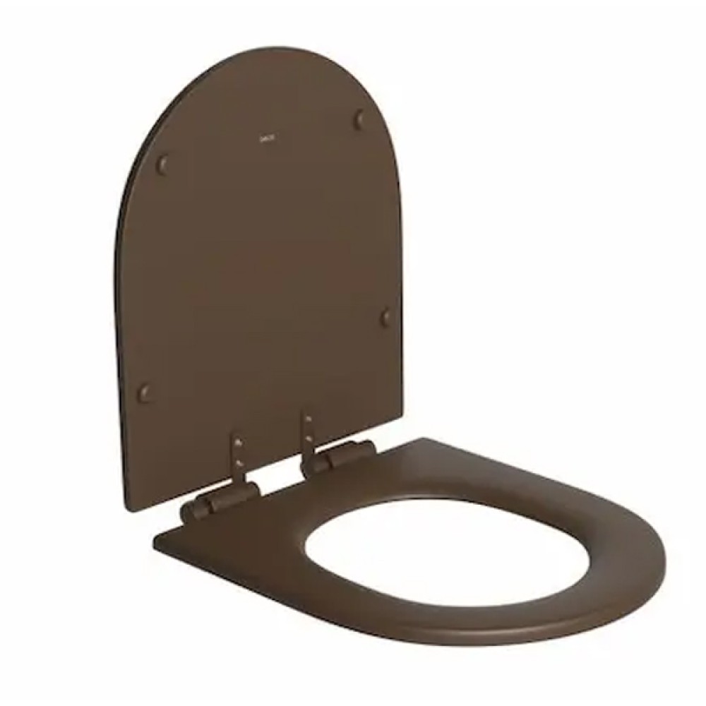 Assento Poliéster Monocromático LK/Carrara Marrom Fosco com Slow Close AP.237.MR.22 - Deca