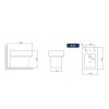 Bide Quadratta 3 furos B.44.17 - Deca - vista 2