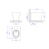 Kit Completo Bacia Convencional Deca Level Total Clean Branco KP.8510.17 - vista 2