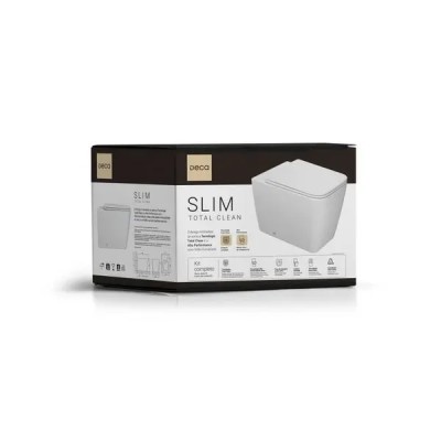 Kit Completo Bacia Convencional Deca Slim Total Clean Branco KP.8610.17