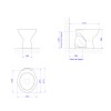 Bacia Convencional Universal Izy Creme P.11.37 - Deca - vista 4