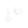 Bacia Convencional Axis Ebano Fosco P.47.94 - Deca - vista 2