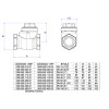 Válvula de Retenção Horizontal 1/2” c/Portinhola e Anel de Vedação 000.053.012.01 - Deca - vista 2
