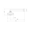 Chuveiro com Tubo Reto Parede Acqua Plus Corten Matte 1990.CT.CT.MT - Deca - vista 3