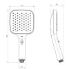 Ducha Manual Flex Multijatos Quadrada Cromada 4865.C.MULT - Deca - vista 3