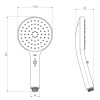 Ducha Manual Flex Multijatos Redonda Cromada 4867.C.MULT - Deca - vista 3