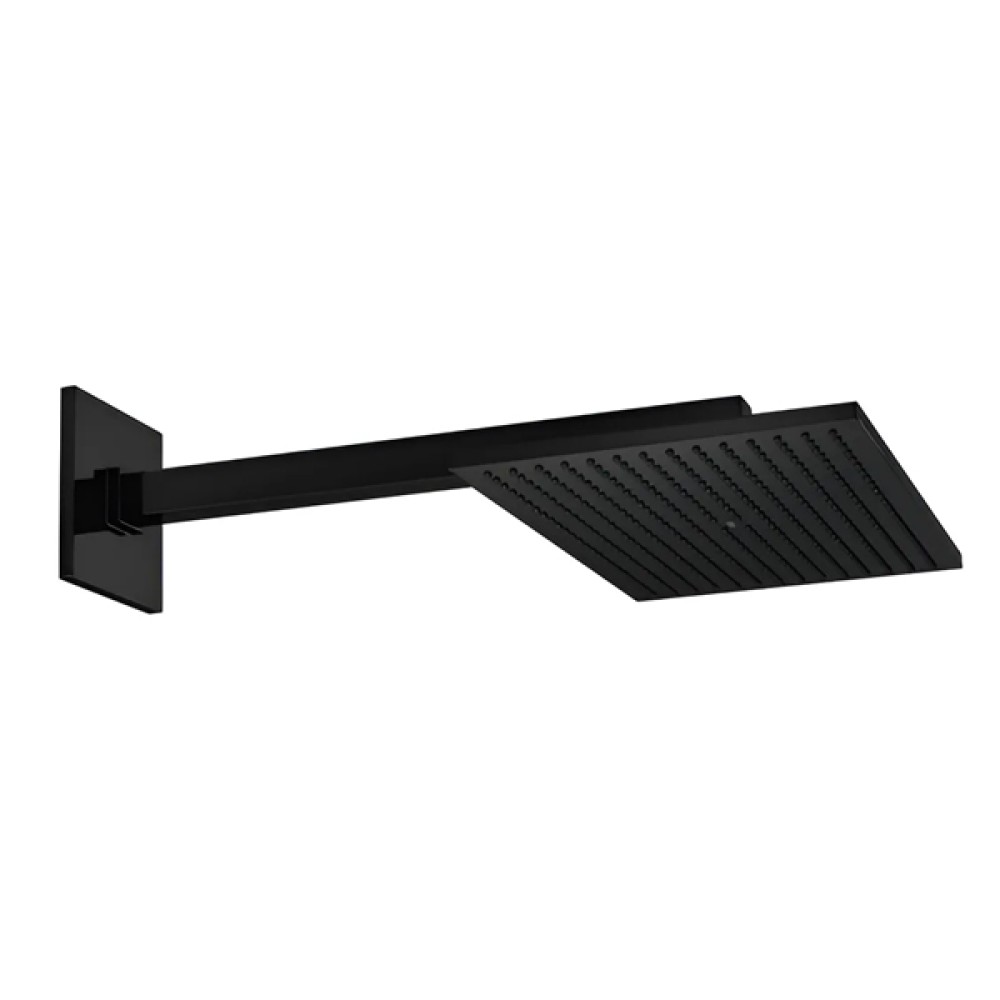 Chuveiro Com Tubo Parede Unic 40 Cm Black Matte 1969.BL.CT.040.NO - Deca