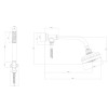 Kit Chuveiro Acqua Plus com Flexível em PVC Black Noir 1990.BLNO.STDKIT.N - Deca - vista 3