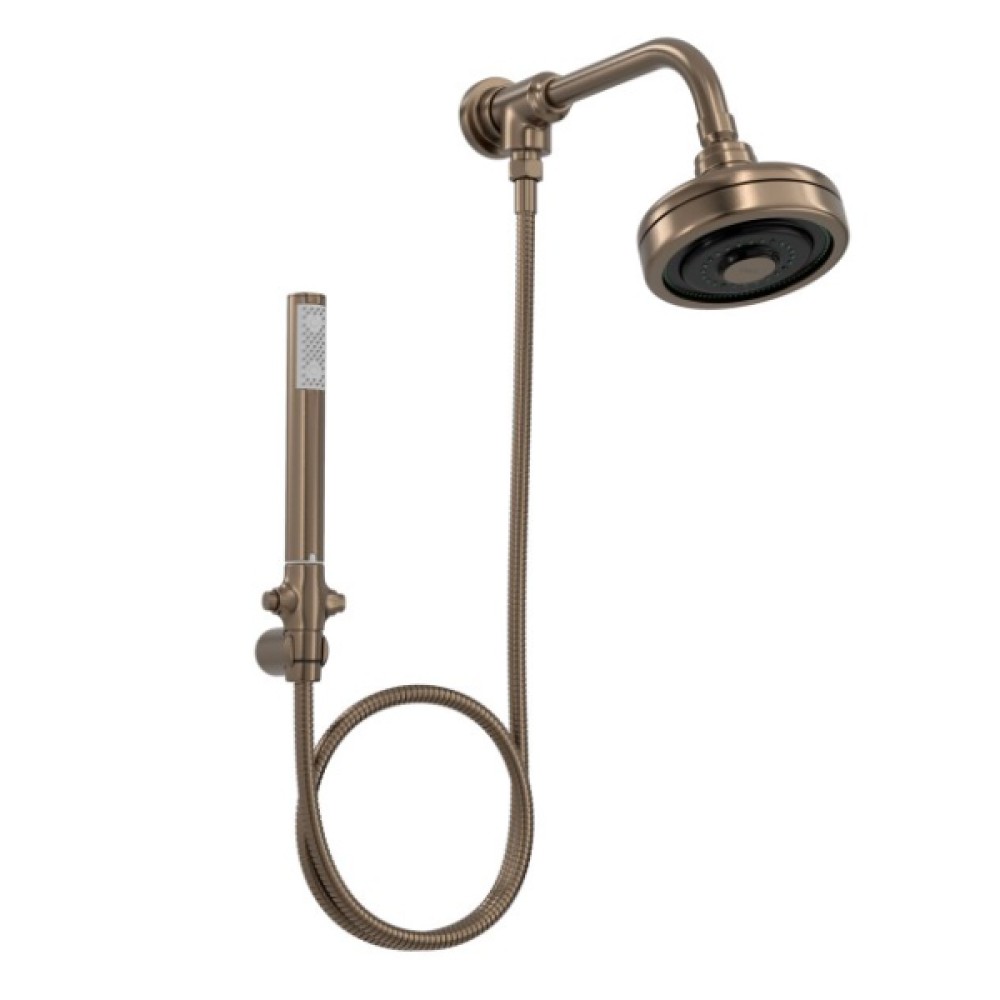 Kit Chuveiro Acqua Plus com Flexível em PVC Corten Matte 1990.CTMT.STDKIT.N - Deca