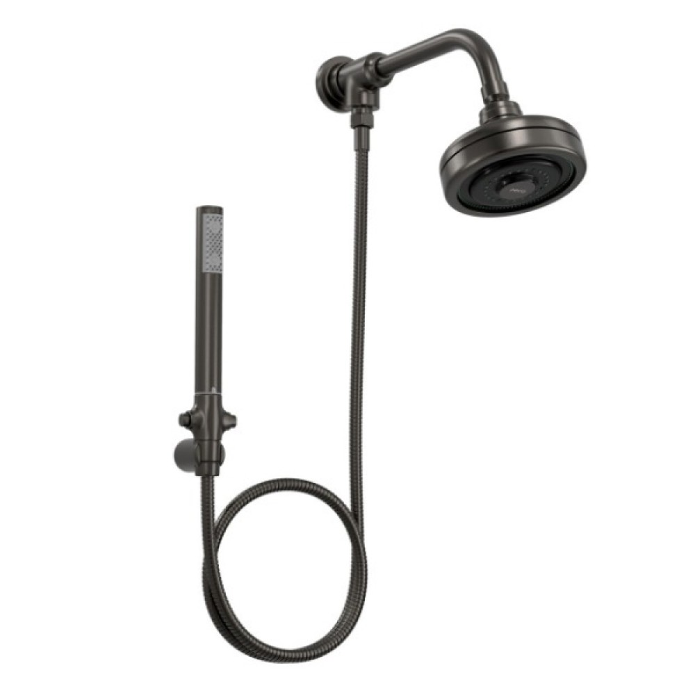 Kit Chuveiro Acqua Plus com Flexível em PVC Dark/Antracite Grafite 1990.GFMT.STDKIT.N - Deca
