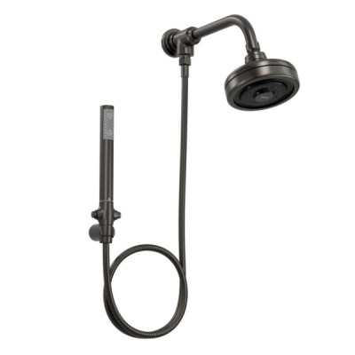 Kit Chuveiro Deca Acqua Plus com Flexível em PVC Dark/Antracite Grafite 1990.GFMT.STDKIT.N