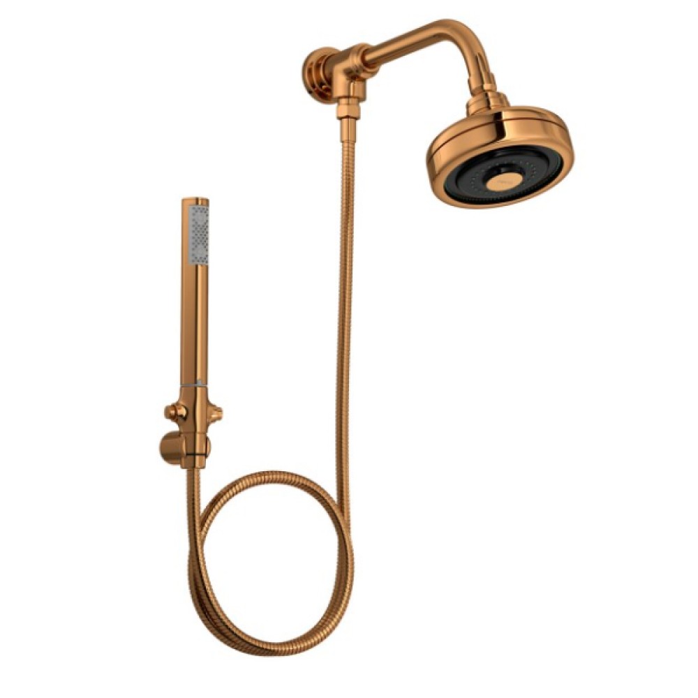 Kit Chuveiro Acqua Plus com Flexível em PVC Red Gold 1990.GLRD.STDKIT.N - Deca