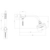 Kit Chuveiro Acqua Plus com Flexível em PVC Red Gold 1990.GLRD.STDKIT.N - Deca - vista 3