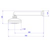 Chuveiro Acqua Plus C/Tubo Parede Inox 1990.INX.CT - Deca - vista 2