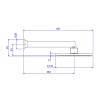 Chuveiro com Tubo Parede Aquamax Inox 1998.INX.CT - Deca - vista 2