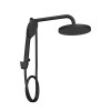 Chuveiro Redondo Parede Com Desviador e Ducha Manual Flex Max Black Matte 2085.BL.DES.MT - Deca - vista 2