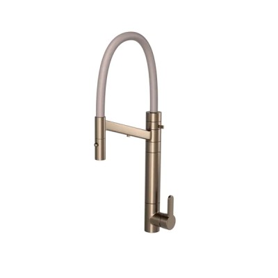 Monocomando Mesa Cozinha Bica Alta Fitro Twin Colore Corten Matte e Fendi 2241.CT.MT.FD
