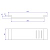 Base Para Prateleira Em Resina 350Mm Contemporânea Branco com Rasgo 4247.R97.035.BR - Deca - vista 2