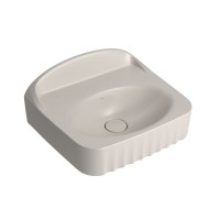 Cuba Retangular Apoio ou Suspensa Barbante com Mesa Pérola Deca 50x42cm L.13050.M.PER.26