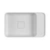 Cuba Slim Retangular Apoio 50cm com Deck Branco L.13050.MD.17 - Deca - vista 2