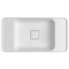 Cuba Retangular de Sobrepor 62cm Branco Slim L.23062.MDE.17 - Deca - vista 2