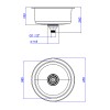 Cuba de Cozinha Redonda 40cm Facile Inox CC.610.40.RED.INX - Deca - vista 3