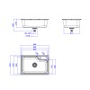 Cuba de Cozinha Retangular c/Deck 60x40cm Facile Inox CC.660.60.DK.INX - Deca - vista 3